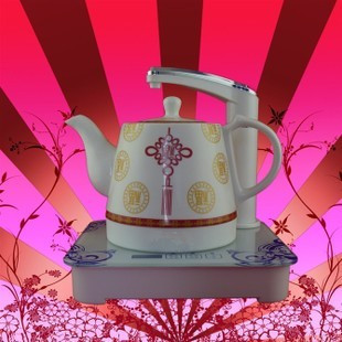 厂家正品景德镇陶瓷三合一电热水壶智能上抽水养生功夫茶具包邮