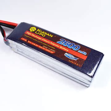 Kudian航模电池 2600mAh 2-6S 35C 纳米电芯 聚合物锂电池 高倍率