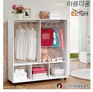 韩式组合衣柜 可移动可拆卸简易无门开放式衣橱 特价爆款加固