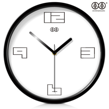 李李 艺术挂钟挂表 时尚卧室客厅创意石英钟静音时钟个性大钟表