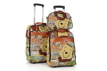 新款维尼熊时尚拉杆包男女超轻大容量可折叠旅行箱 登机包行李包