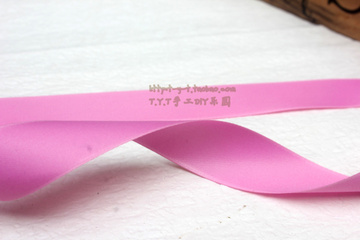 粉色双面缎带涤纶带19MM宽手工DIY发饰材料包装丝带1元2米特价