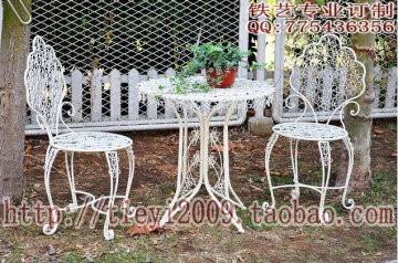 双12特价欧式铁艺家具 户外桌椅组合时尚餐桌椅 阳台休闲桌椅套件