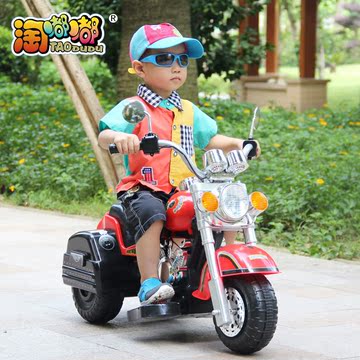 儿童电动摩托车 太子哈雷炫酷电动车 宝宝三轮电动摩托车 电瓶车