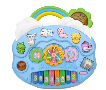 2013新 儿童益智 智力小钢琴 创发玩具 音乐盒 乐器玩具 电子琴