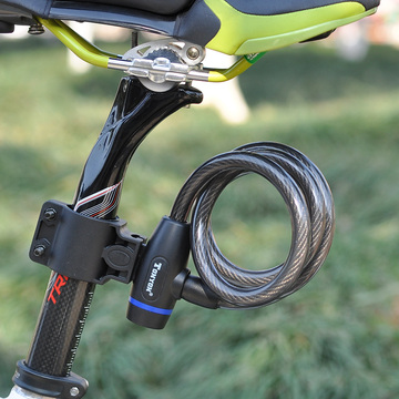中国锁王 通用自行车锁 正品tonyon山地车锁 骑行配件装备 带锁架