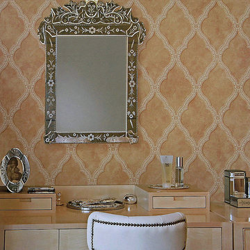 新款墙纸 美式欧式复古做旧团花 无纺布发泡鎏金 客厅背景墙壁纸