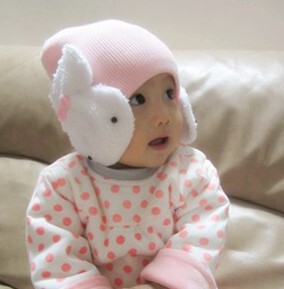 特价韩版秋冬儿童包头帽宝宝帽子婴儿套头男女童大兔子护耳保暖帽