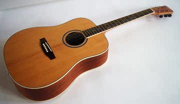 正品乐器保斯顿41寸民谣红杉单板吉他 S400型号 手工制作假一赔十