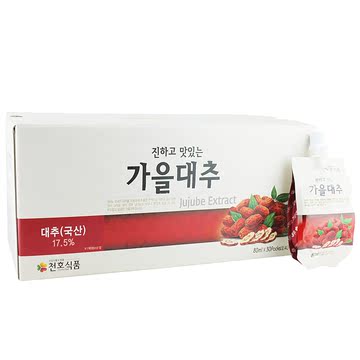 韩国泉湖红枣汁高提纯浓缩汁液　天然浓缩饮品 买30包1箱送10包