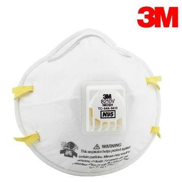 正品3M8210V防PM2.5口罩/防病毒/防雾霾/N95口罩 带呼吸阀防尘