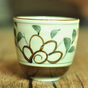 饮不同日本陶瓷茶道杯日式茶杯水杯和风茶具手绘千茶美浓烧特价