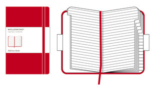 【官方现货】MOLESKINE 红色地址本Red Address book 口袋型|大型