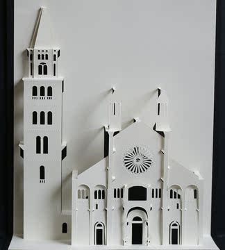 DIY立体纸雕图纸刻纸纸模型纸艺手工制作1：1电子版交作业圣品