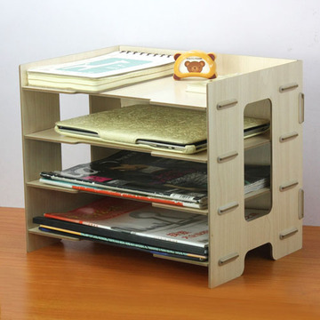 木质创意办公桌面文具收纳盒 杂志文件收纳盒 多地包邮