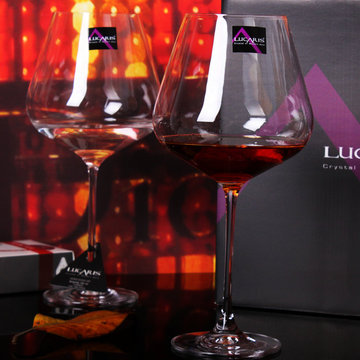 泰国进口顶级lucaris 新款香港系列超大号勃艮第无铅水晶红酒杯
