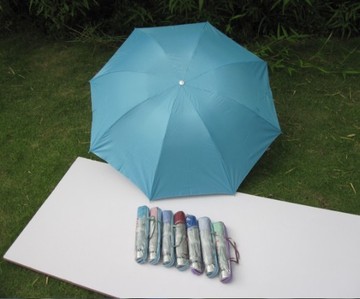 广告雨伞 折叠伞 银胶防紫外线 定做广告伞