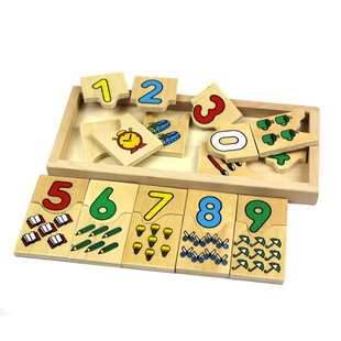 儿童早教益智3岁以小学生学习用品木童玩具木质对数游戏拼图文字