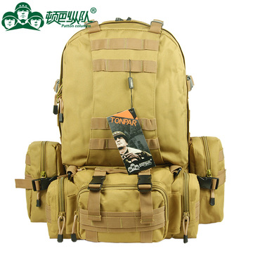 正品户外双肩包正品特种兵战术背包登山包大容量组合<军用>迷彩包
