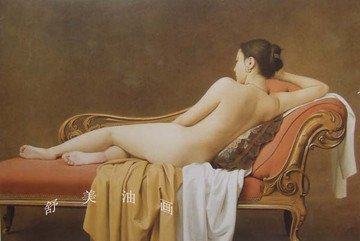 舒美纯手绘油画人体油画裸体女人居家酒店会所玄关装饰无框画