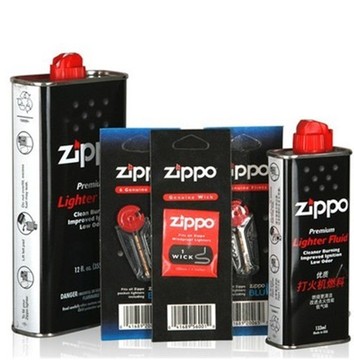 zippo打火机正品专用355ML大油+133ML小油+2包火石+棉芯