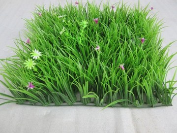 仿真草坪绿植人造草坪塑料假草坪加密米兰草皮带花居家阳台装饰品