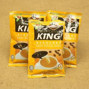 不含反式脂肪 马来西亚进口 泽合怡保 速溶白咖啡王king 试用