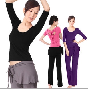 2014新款特价长短袖女 广场舞套装 民族表演服瑜伽裤长款 女装