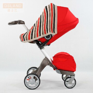 DSLAND高景观铝合金婴儿手推车儿童毛毯