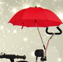 琪安特芭贝乐格灵童童车专用夹子伞 超强防晒防雨 两用童车伞