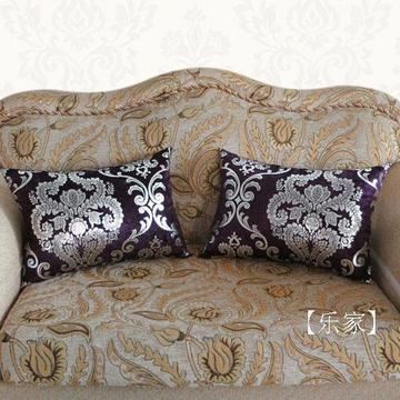 大马士革北欧经典 极致奢华 紫色 腰枕 靠垫 沙发靠垫