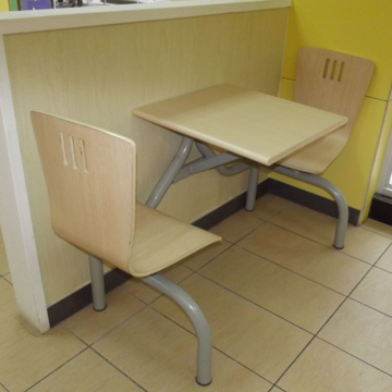 肯德基餐桌 咖啡桌椅 组合 连体餐桌 快餐厅餐桌 快餐桌椅批发