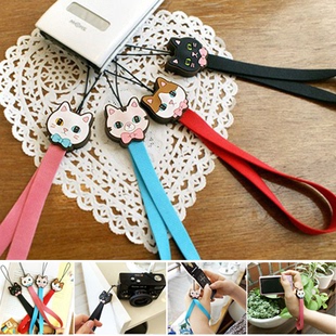 韩国jetoy可爱猫咪手机挂件手机链相机挂绳 腕带手绳