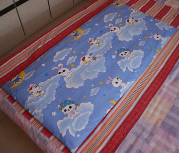 宝宝儿童床褥幼儿园小床垫被褥垫子春秋季卡通全棉花棉絮垫褥白兔