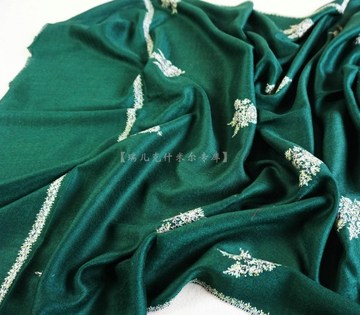 【RUIR瑞儿】尼泊尔印度克什米尔手工刺绣山羊绒围巾披肩