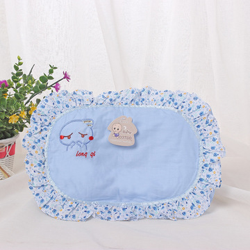 新生儿枕头花边枕 婴儿保健枕头 小儿童可爱填充棉枕头 两件包邮