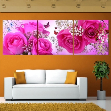 三八妇女节礼物玫瑰花卧室装饰画床头客厅沙发电视背景墙壁上挂画