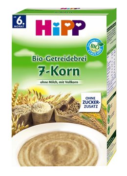 德国直邮喜宝hipp免敏纯7种谷物米粉250g 6个月