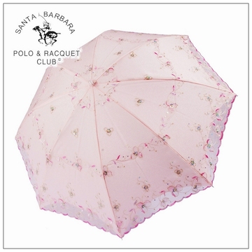 特价包邮 圣大保罗女士粉色双层抗紫外线折叠洋伞晴雨伞 遮太阳伞