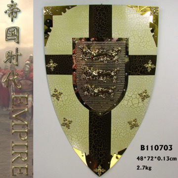 中世纪盔甲骑士盾牌/古罗马道具模型/酒吧会所摆设装饰盾牌B0703