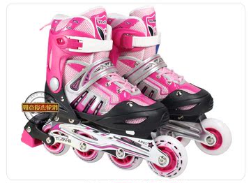 溜冰鞋 成年 轮滑鞋 成人 直排 旱冰鞋 正品 男 女 套装 可调 66