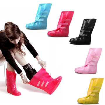 Bearcat女士中高筒雨鞋套 时尚雨靴日本韩国防滑水鞋套鞋柔软便携