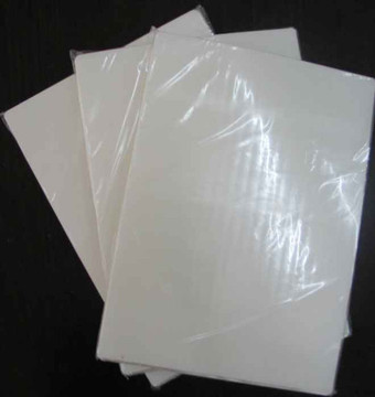 A4 白塑料不干胶打印纸(不透明)白色防水彩喷背胶塑料膜 1张