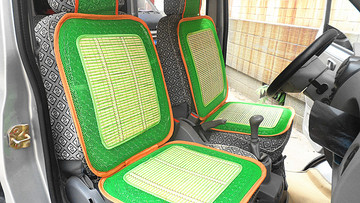 汽车弹簧坐垫通用钢丝坐垫夏凉垫竹条凉席垫单片塑料透气坐垫批发