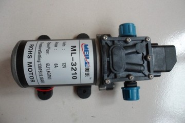 微型高压水泵 隔膜泵 自吸洗车水泵 12V电动水泵3210 60W70w80W