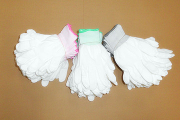 批发 13针织尼龙手套 作业手套 装配手套 劳保手套 尼龙白手套
