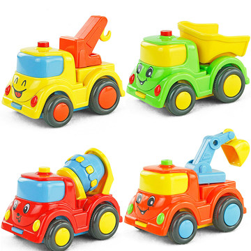 正品回力惯性卡通工程车婴幼儿童0-2-3岁宝宝玩具1岁小男孩益智力
