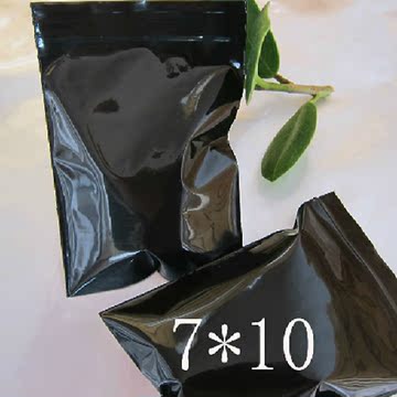 PE3号7*10*13丝黑色自封袋 环保加厚袋 密封袋 避光包装袋100个价