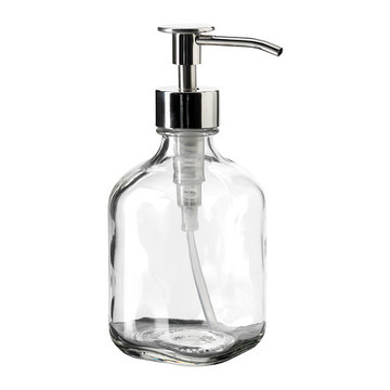 宜家代购 贝汤德 浴室洗涤剂瓶, 透明玻璃 可放清洗剂或肥皂液