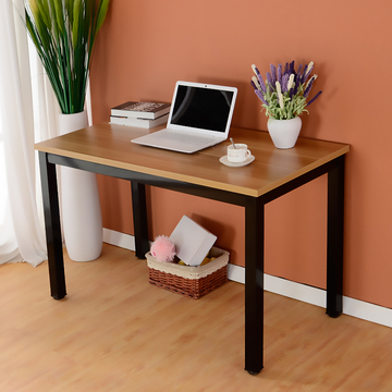 桌子简约办公桌钢木书桌 笔记本台式电脑桌双人写字台 可定制餐桌